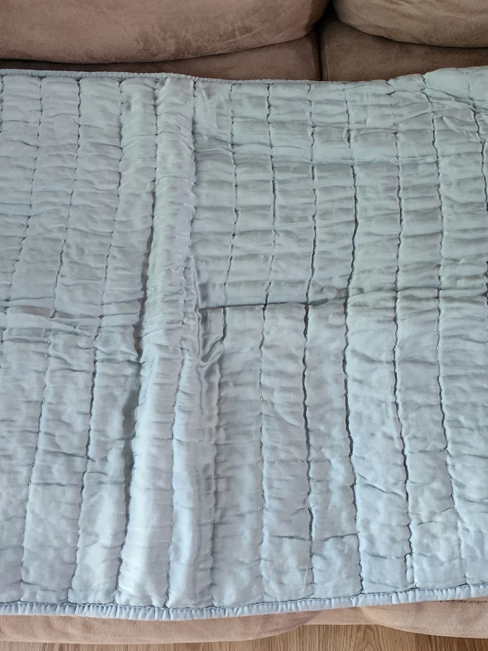 Blue Reversible Pillow Shams - 2 Regular Size Shams